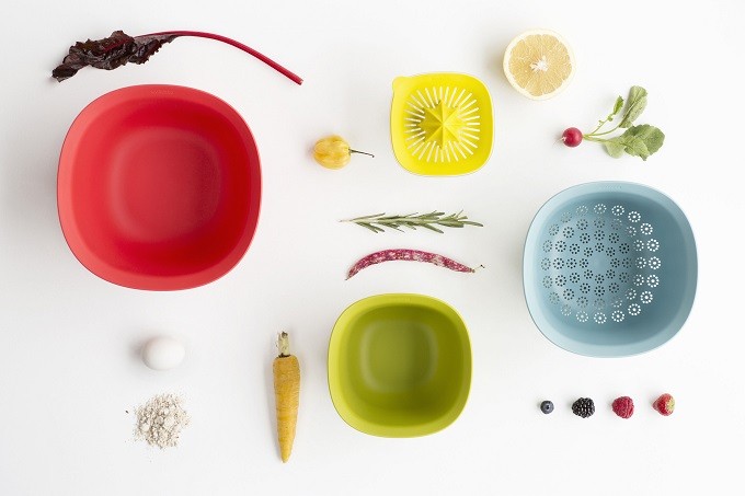 Accessoires cuisine : le kit coloré et emboitable de Brabantia