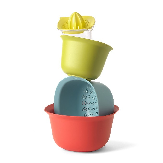 Accessoires cuisine : le kit coloré et emboitable de Brabantia