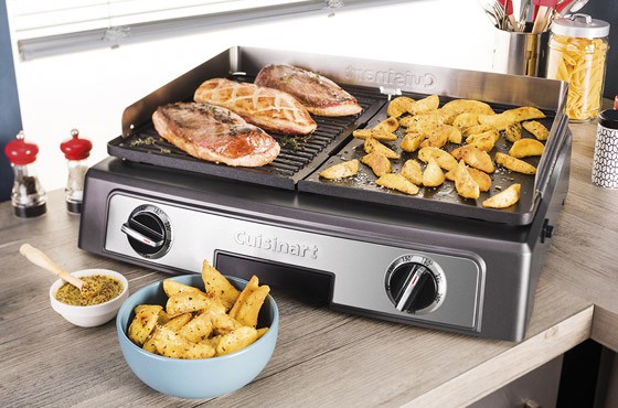 Plancha barbecue Power : la cuisson double selon Cuisinart