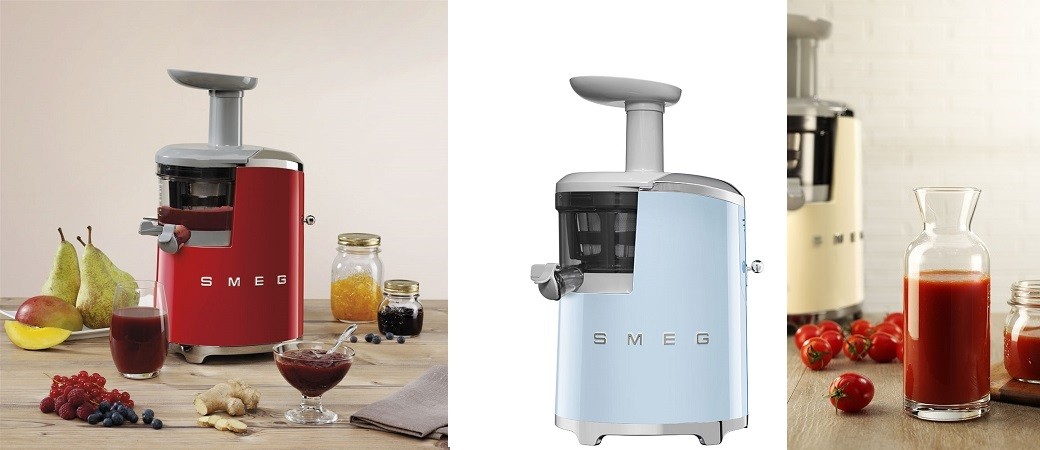 Extracteur de jus Smeg, qui presse piano boit sano