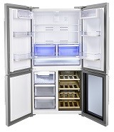 Cave à vin, réfrigérateur et congélateur : Beko GN1416220CX , le 3 en 1 du froid