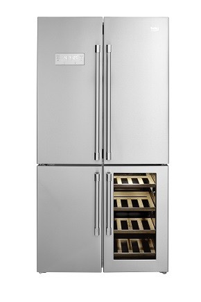 Cave à vin, réfrigérateur et congélateur : Beko GN1416220CX , le 3 en 1 du froid