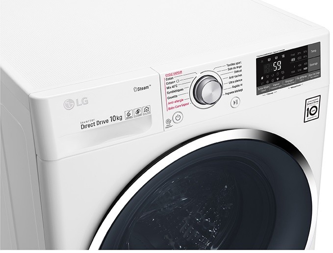 Lave-linge LG TrueSteam LG F14J82WHS, les vertus de la vapeur