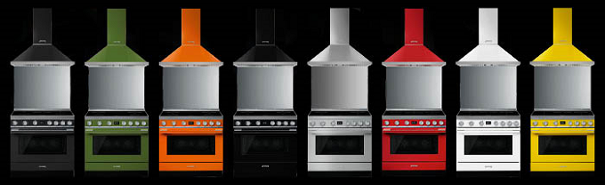 Smeg Portofino, le centre de cuisson multicolore et spacieux