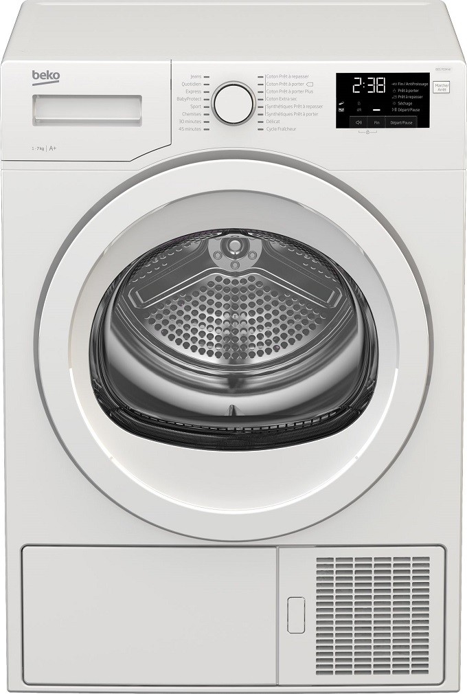 Beko BDS7034W, le sèche-linge simple et discret