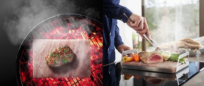 Plaque De Sel De L'Himalaya XL 20x10x5 Cm - 2,4 Kg - Pour Cuisson, Grill, Service à Table - Naturelle Et Réutilisable