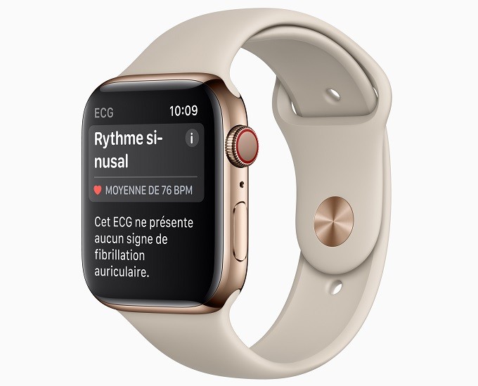 L'électrocardiogramme avec l'Apple Watch Series 4 disponible en France