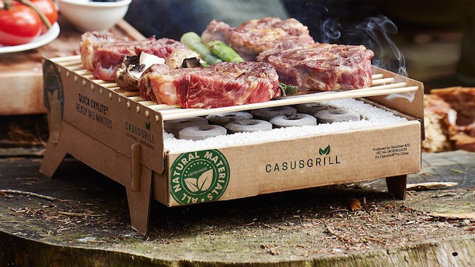 CasusGrill, un barbecue jetable biodégradable