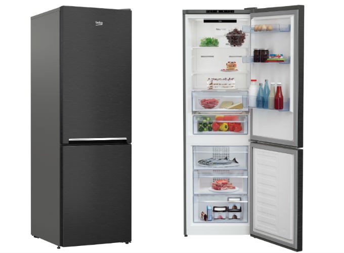 Refrigerateur Beko Dark Inox Elegant Et Doue Pour La Conservation
