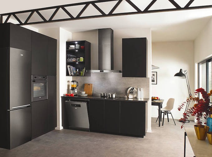 Refrigerateur Beko Dark Inox Elegant Et Doue Pour La Conservation