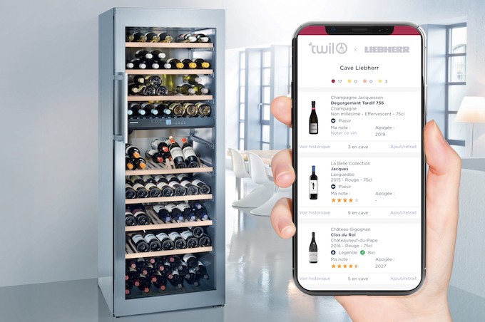 Twil et Liebherr proposent aux amateurs  de vin un service pour gérer leur cave