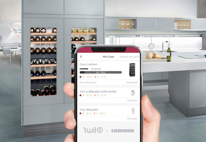 Twil et Liebherr proposent aux amateurs  de vin un service pour gérer leur cave