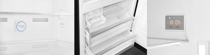 Réfrigérateurs combinés Smeg FAB38 et FA490, la technologie a aussi du style