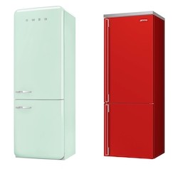Réfrigérateurs combinés Smeg FAB38 et FA490, la technologie a aussi du style