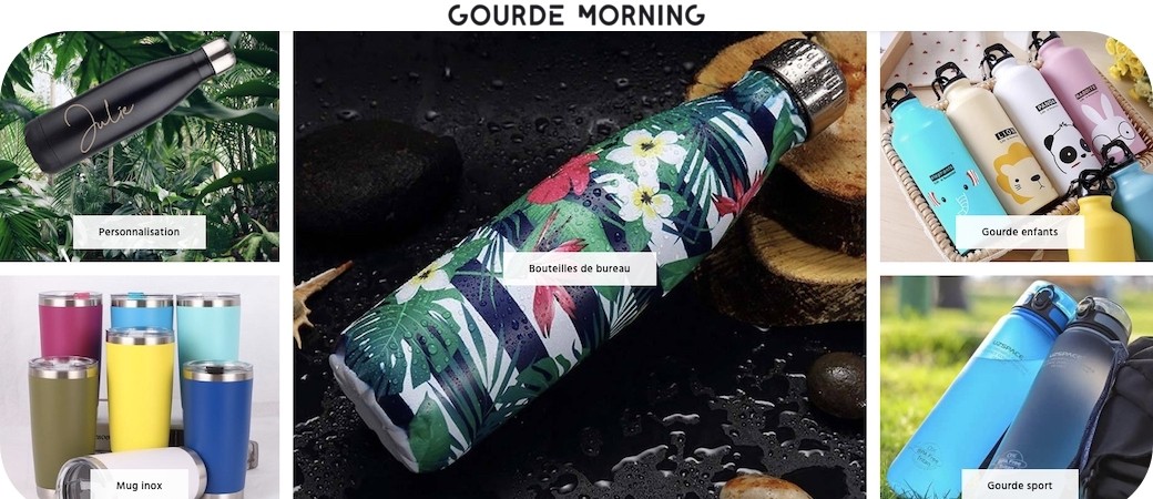 Test du site Gourde Morning, pour boire frais et  sans jeter