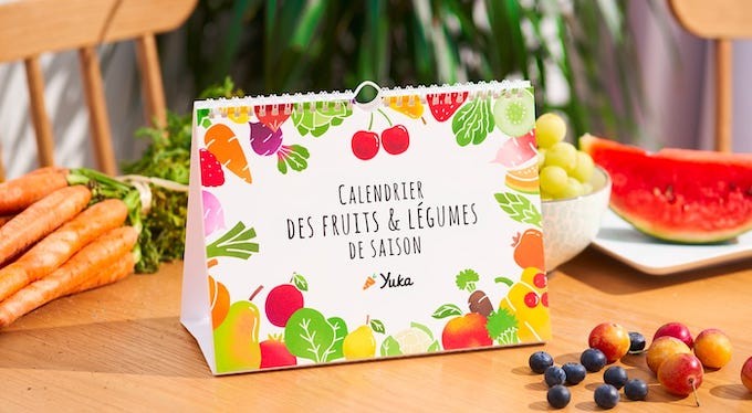 Le calendrier des fruits et légumes de Yuka, pour une bonne et saine année