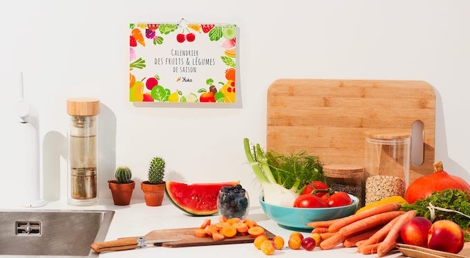 Le calendrier des fruits et légumes de Yuka, pour une bonne et saine année