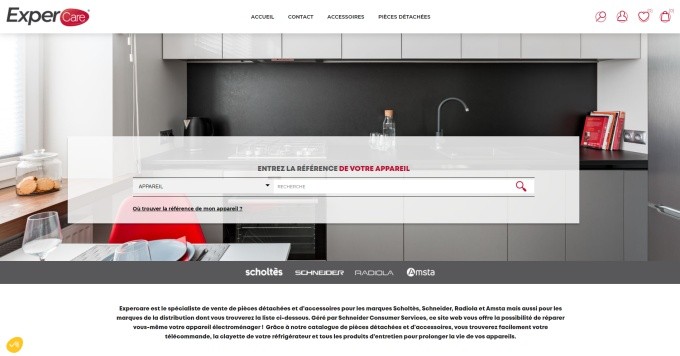 Expercare : le nouveau site de pièces détachées du groupe Schneider Consumer