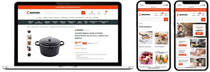 Le site du spécialiste des articles de cuisine Mathon fait peau neuve