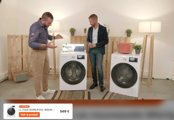 Whirlpool fait son live shopping en direct sur Boulanger.fr