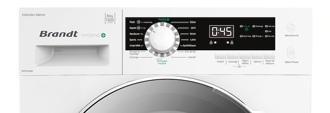 Avec le Lave-linge WFB184QW, Brandt veut placer l'hygiène au coeur du linge