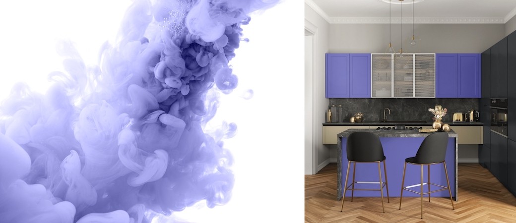 Tendance couleur et cuisine :  Very Peri, une sublime création 2022 signée Pantone