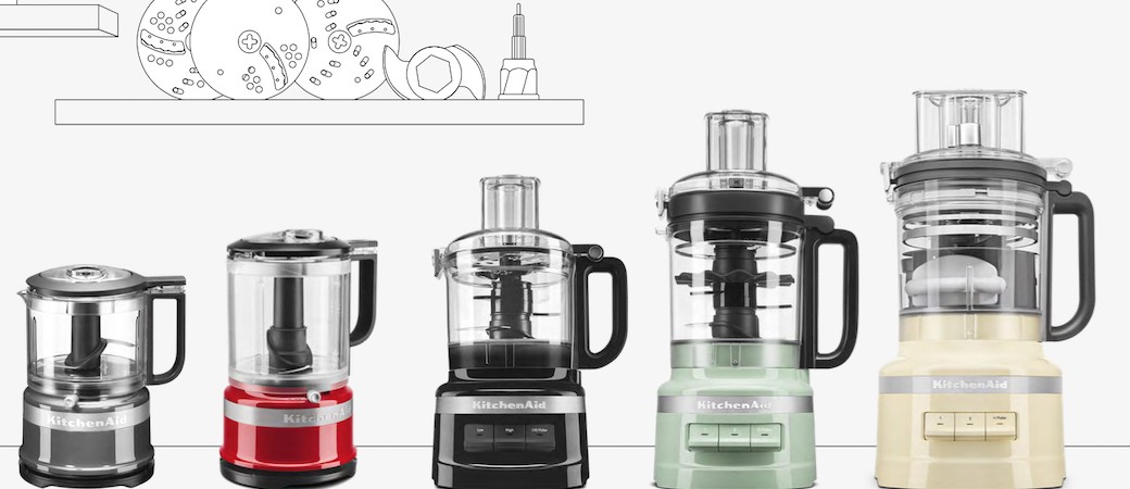 KitchenAid repense en formes et couleurs ses hachoirs et robots multifonctions