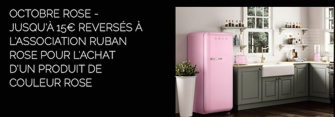 Smeg lance une opération  Octobre Rose pour soutenir la campagne Ruban Rose