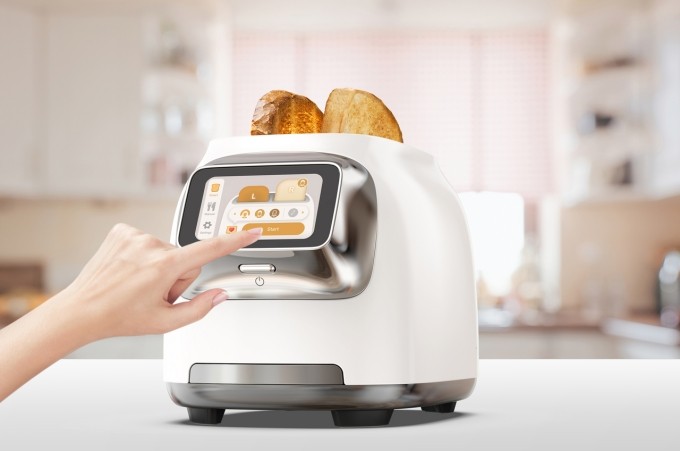 Toasty One Tineco, un écran tactile pour griller son pain en deux façons
