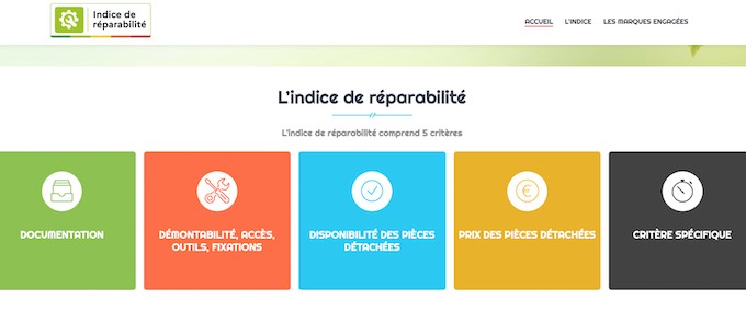 Réparabilité : enfin une plateforme qui regroupe les indices de tous les appareils