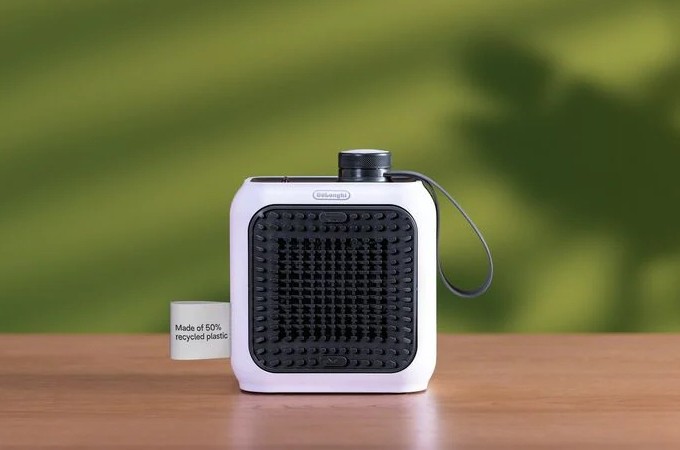 Capsule Desk Loop, le mini radiateur De'Longhi intègre le recyclage dans sa conception