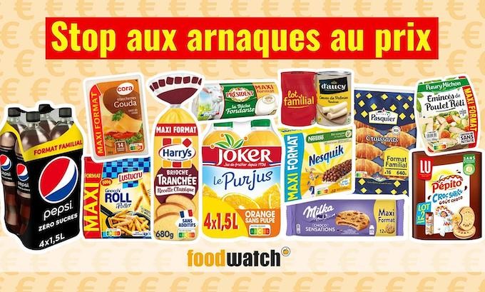 Alimentaire : foodwatch alerte sur les "arnaques au prix" sur les grands formats