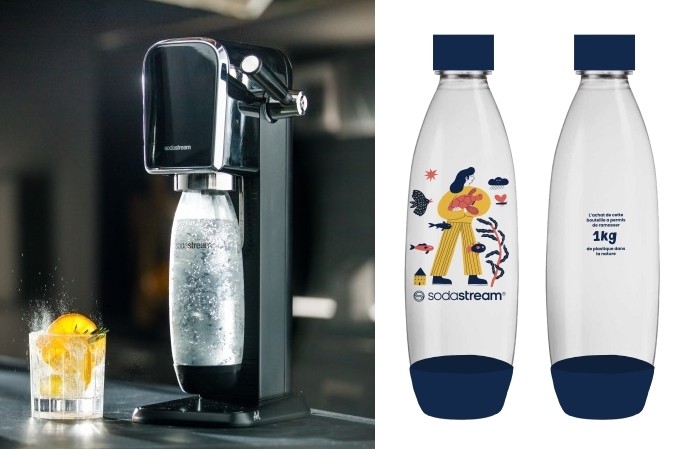 Sodastream - Bouteille d'eau réutilisable en plastique à gazéifier