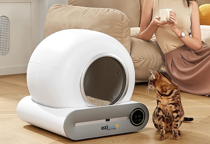 EZIclean Catbot K8i, une litière pour chat qui se nettoie toute seule