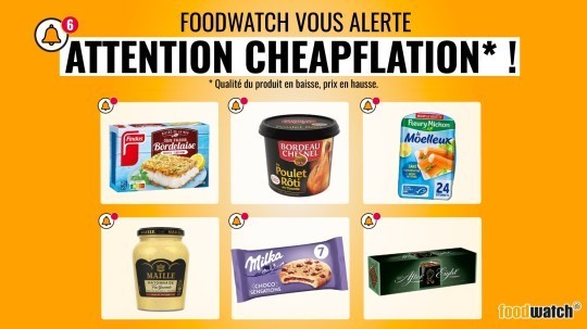 foodwatch dénonce la cheapflation ou quand des grandes marques baissent la qualité tout en augmentant les prix