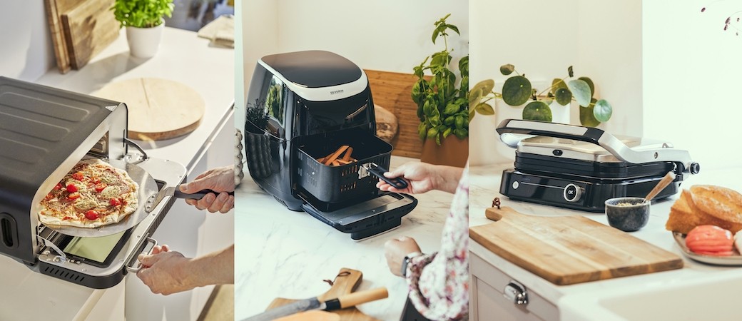 Four à pizza, air fryer et grill : le  triple choix Severin pour une cuisson de saison