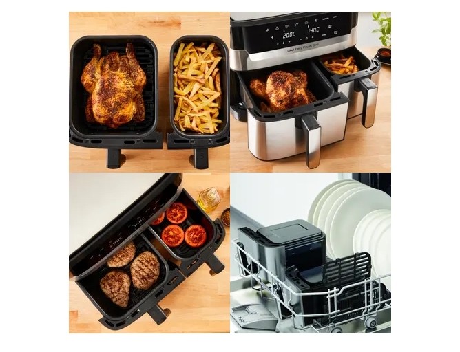 Moulinex Dual Easy Fry, pour une cuisson air chaud ou grill en grande capacité