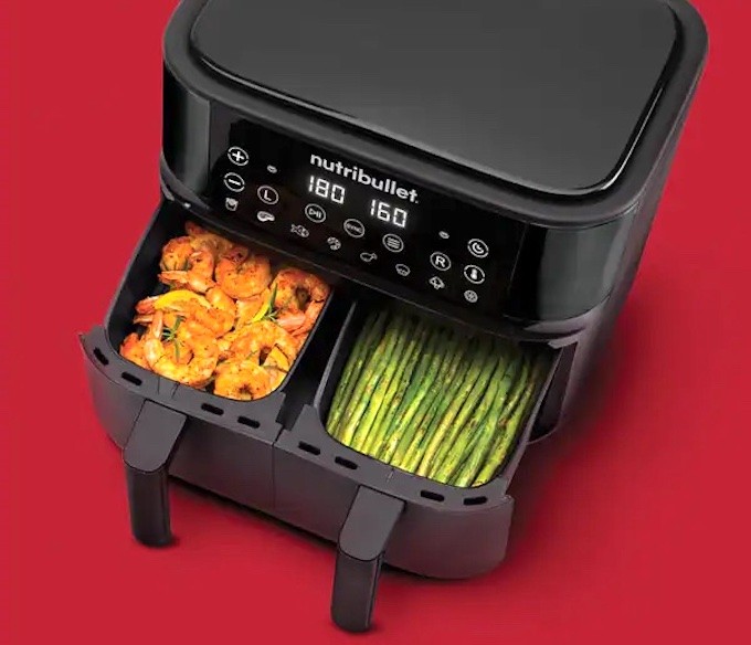 Air Fryer nutribullet Double Bac :  deux bacs,  deux fois plus de possibilités