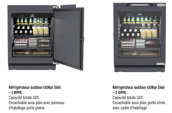 Liebherr lance ses nouveaux réfrigérateurs pour cuisines d’extérieur